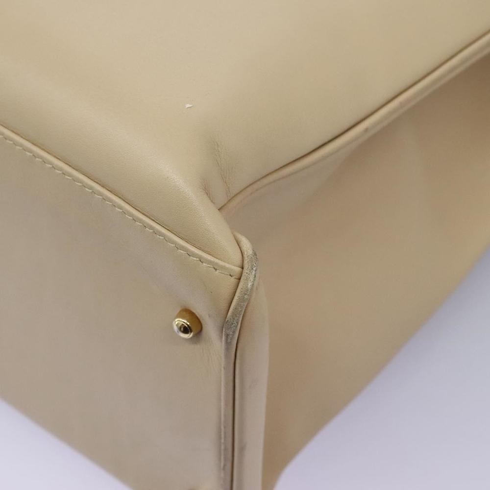 GUCCI Bamboo Hand Bag Leather 2way Beige Gold 002 2855 0322 0 Auth 118505 - Picture 16 of 16